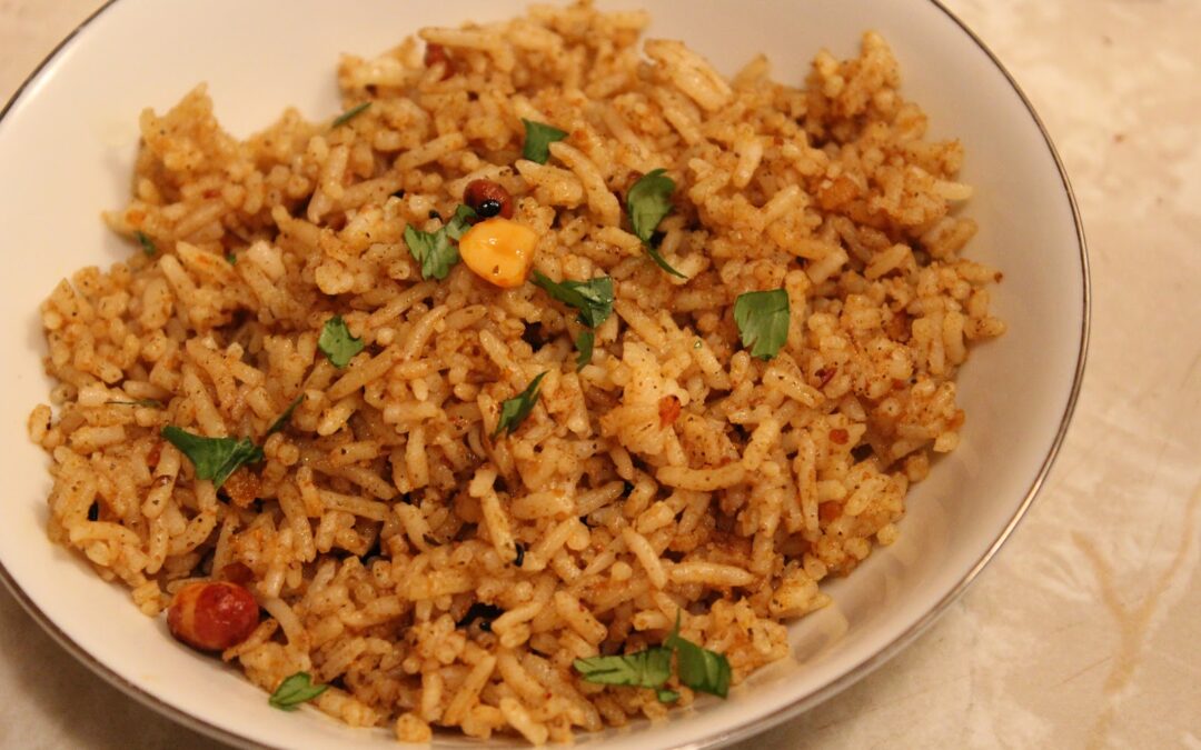 Tamarind Rice With Raita | Puliyogare Recipe