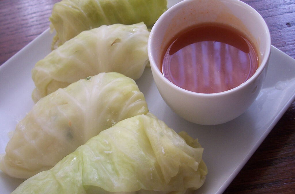 Thai Cabbage Roll | Vegetarian Cabbage Roll