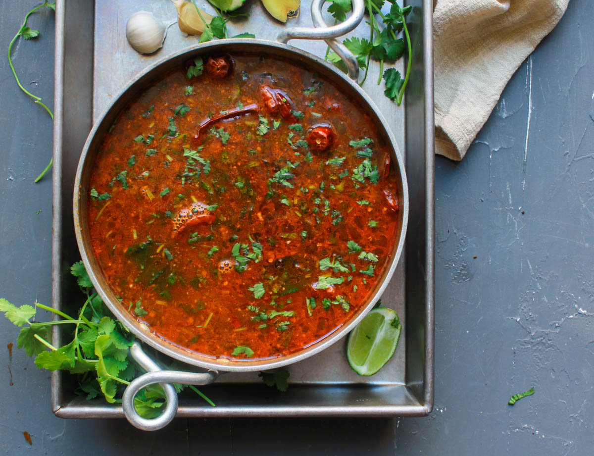 Homemade Tomato Rasam Soup - cooking teach