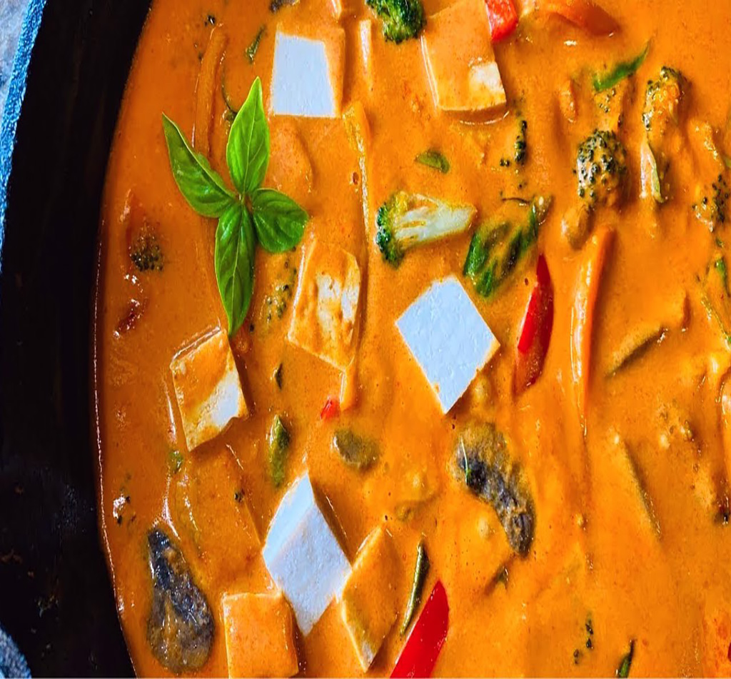 Homemade Veggie Thai red curry - cooking teach