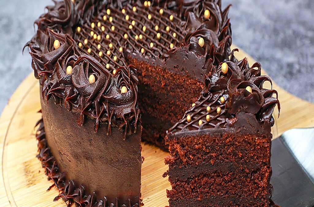Truffle Cake | Double Layered Chocolate Cake