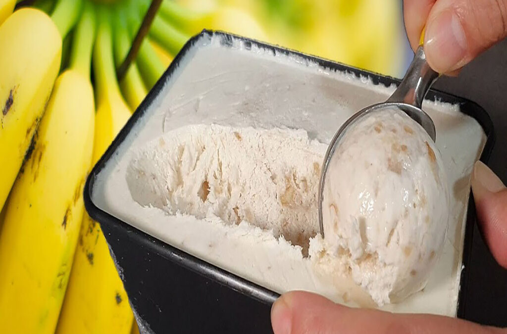 Banana Ice Cream | Quick Banana Ice Cream